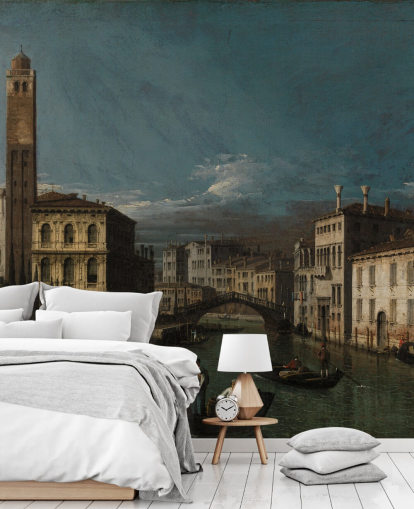 fine art mural called Grand Canal: San Geremia and the Entrance to the Cannaregio by Canaletto for living rooms and bedrooms fine art mural called Grand Canal: San Geremia and the Entrance to the Cannaregio by Canaletto for living rooms and bedrooms