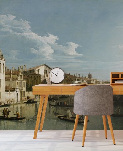 fine art wallpaper mural called The Grand Canal in Venice from Palazzo Flangini to Campo San Marcuola. by Canaletto fine art wallpaper mural called The Grand Canal in Venice from Palazzo Flangini to Campo San Marcuola. by Canaletto