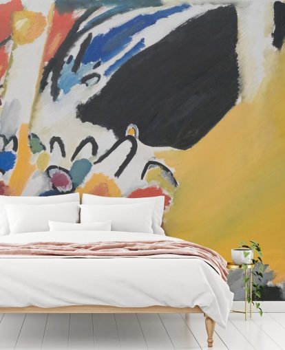 fine art behangmuurschildering genaamd Impressionen III (Konzert) van Wassily Kandinsky voor woon- en slaapkamers