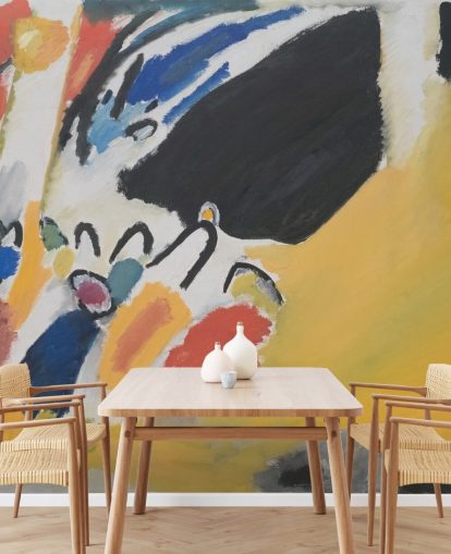fine art wallpaper mural called Impressionen III (Konzert) by Wassily Kandinsky for living rooms and bedrooms fine art wallpaper mural called Impressionen III (Konzert) by Wassily Kandinsky for living rooms and bedrooms