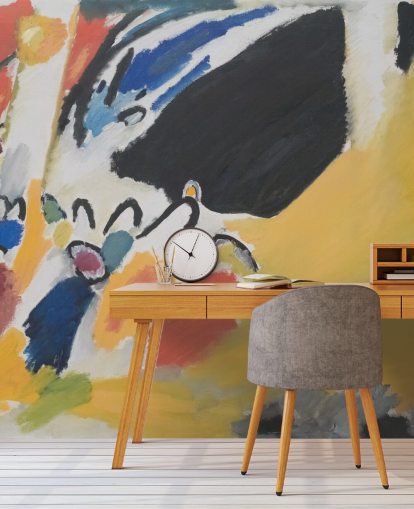 fine art wallpaper mural called Impressionen III (Konzert) by Wassily Kandinsky for living rooms and bedrooms fine art wallpaper mural called Impressionen III (Konzert) by Wassily Kandinsky for living rooms and bedrooms