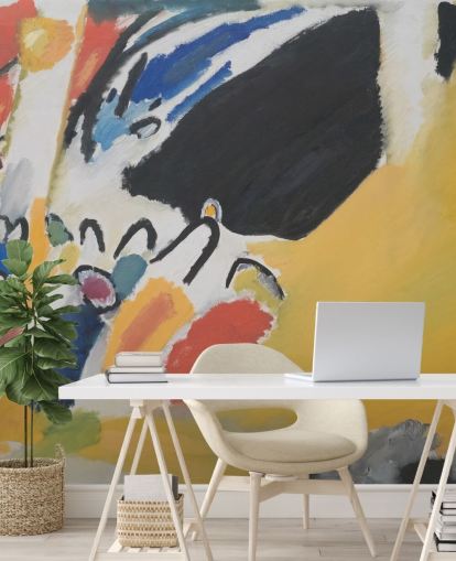 fine art wallpaper mural called Impressionen III (Konzert) by Wassily Kandinsky for living rooms and bedrooms