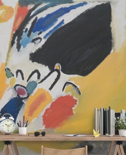 fine art wallpaper mural called Impressionen III (Konzert) by Wassily Kandinsky for living rooms and bedrooms