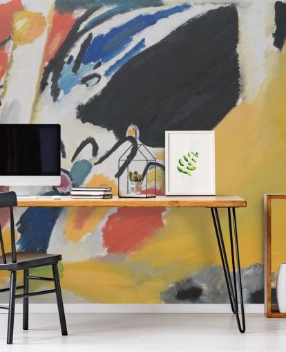 fine art wallpaper mural called Impressionen III (Konzert) by Wassily Kandinsky for living rooms and bedrooms fine art wallpaper mural called Impressionen III (Konzert) by Wassily Kandinsky for living rooms and bedrooms