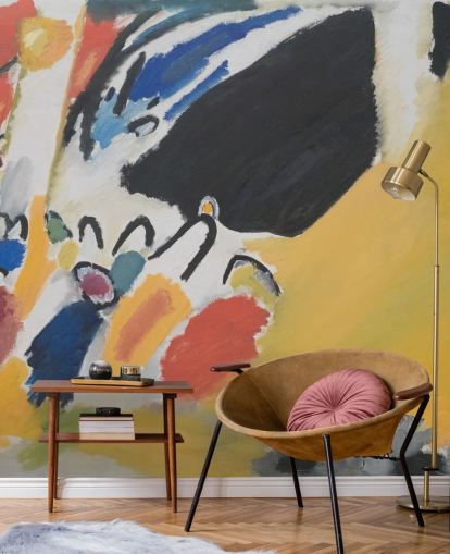papier peint mural d'art intitulé Impressionen III (Konzert) de Wassily Kandinsky pour les salons et les chambres