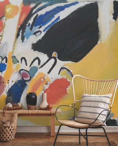 fine art wallpaper mural called Impressionen III (Konzert) by Wassily Kandinsky for living rooms and bedrooms