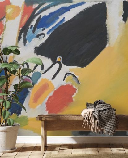 fine art wallpaper mural called Impressionen III (Konzert) by Wassily Kandinsky for living rooms and bedrooms