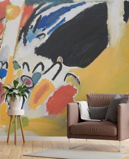 fine art wallpaper mural called Impressionen III (Konzert) by Wassily Kandinsky for living rooms and bedrooms