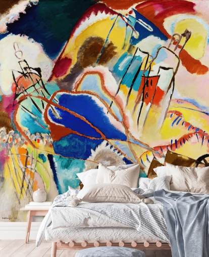 mural de pared de bellas artes llamado Improvisación núm. 30 (Cañones) de Wassily Kandinsky para salas de estar, dormitorios y oficinas mural de pared de bellas artes llamado Improvisación núm. 30 (Cañones) de Wassily Kandinsky para salas de estar, dormitorios y oficinas