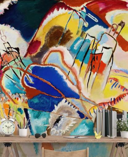 kunstveggmaleri kalt Improvisation No. 30 (Cannons) av Wassily Kandinsky for stuer, soverom og kontorer kunstveggmaleri kalt Improvisation No. 30 (Cannons) av Wassily Kandinsky for stuer, soverom og kontorer