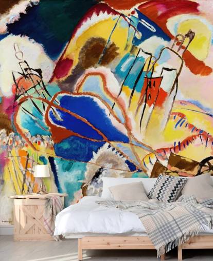 murale d'arte chiamato Improvisation No. 30 (Cannons) di Wassily Kandinsky per salotti, camere da letto e uffici murale d'arte chiamato Improvisation No. 30 (Cannons) di Wassily Kandinsky per salotti, camere da letto e uffici