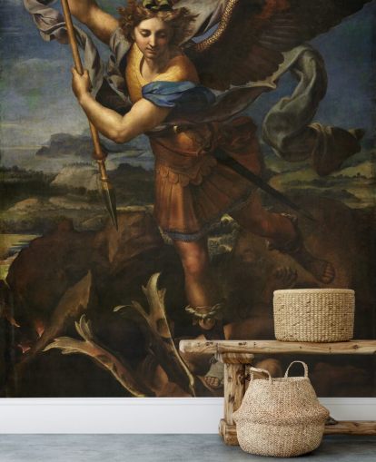 carta da parati fine art chiamata San Michele che sconfigge Satana di Rafael per case e aziende carta da parati fine art chiamata San Michele che sconfigge Satana di Rafael per case e aziende