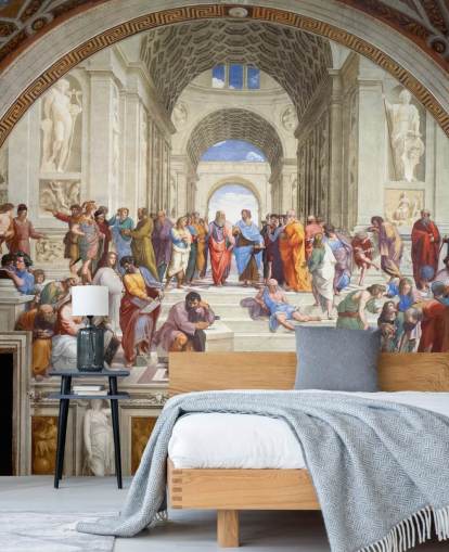 fine art wall mural called The School of Athens by Raphael for homes, offices and businesses fine art wall mural called The School of Athens by Raphael for homes, offices and businesses