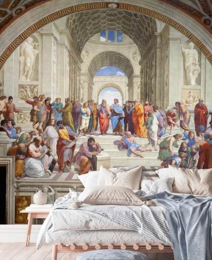 fine art wall mural called The School of Athens by Raphael for homes, offices and businesses fine art wall mural called The School of Athens by Raphael for homes, offices and businesses