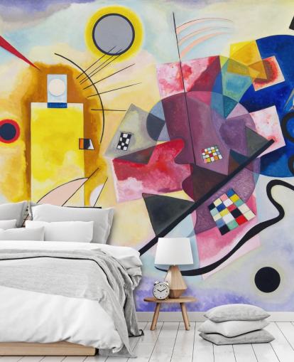 fine art wall mural called Yellow-Red-Blue by Wassily Kandinsky for homes, offices and businesses fine art wall mural called Yellow-Red-Blue by Wassily Kandinsky for homes, offices and businesses