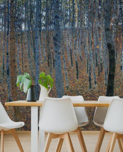 kunsttapet veggmaleri kalt Beech Grove av Gustav Klimt for soverom, stuer og kontorer