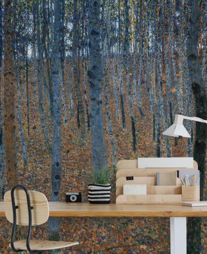 Kunsttapete namens Beech Grove von Gustav Klimt für Schlafzimmer, Wohnzimmer und Büros