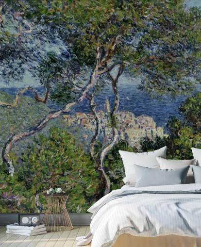 fine art behangmuurschildering genaamd Bordighera van Claude Monet voor woonkamers, slaapkamers en kantoren