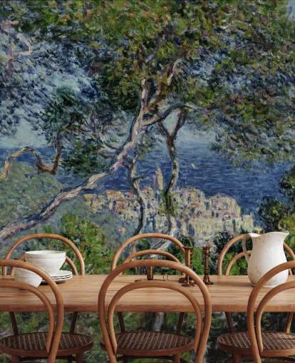 fine art behangmuurschildering genaamd Bordighera van Claude Monet voor woonkamers, slaapkamers en kantoren