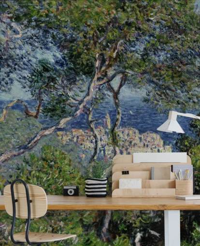 Kunsttapete Bordighera von Claude Monet für Wohnzimmer, Schlafzimmer und Büros