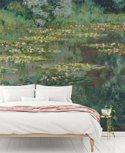 Monet'n taidetaustakuvamaalaus Le Bassin des Nympheas makuuhuoneisiin, kylpyhuoneisiin ja oleskelutiloihin