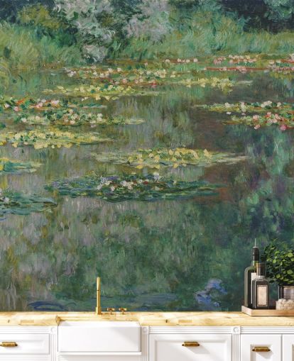 Monet'n taidetaustakuvamaalaus Le Bassin des Nympheas makuuhuoneisiin, kylpyhuoneisiin ja oleskelutiloihin