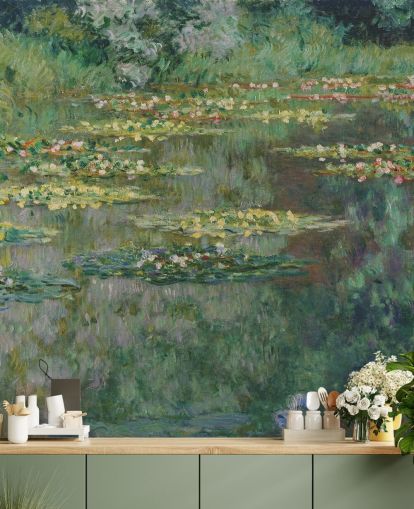 Monet'n taidetaustakuvamaalaus Le Bassin des Nympheas makuuhuoneisiin, kylpyhuoneisiin ja oleskelutiloihin