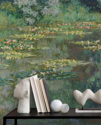 Monet'n taidetaustakuvamaalaus Le Bassin des Nympheas makuuhuoneisiin, kylpyhuoneisiin ja oleskelutiloihin