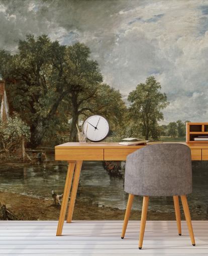 konsttapet väggmålning kallad The Hay Wain av John Constable för vardagsrum, sovrum och matsalar