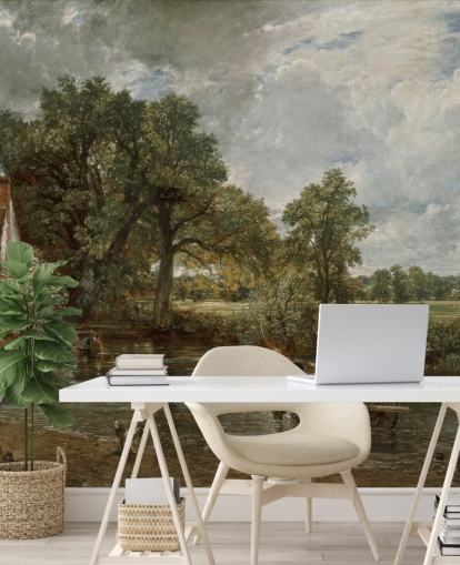 Kunsttapete mit dem Titel The Hay Wain von John Constable für Wohn-, Schlaf- und Esszimmer