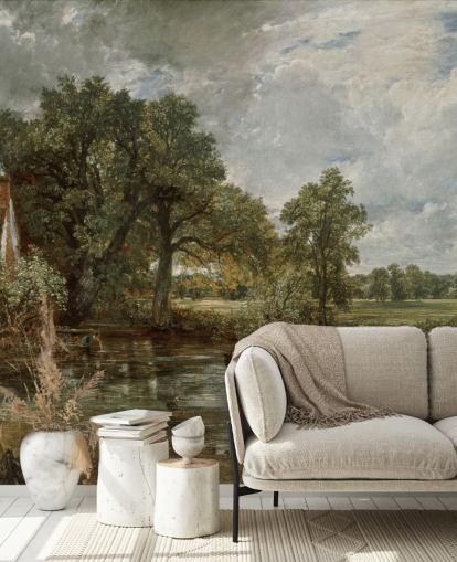 papier peint mural d'art appelé The Hay Wain par John Constable pour les salons, les chambres et les salles à manger