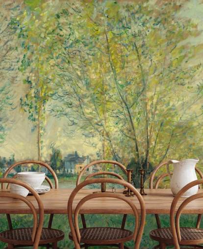 kunstveggmaleri kalt The Willows av Claude Monet for soverom og salonger kunstveggmaleri kalt The Willows av Claude Monet for soverom og salonger