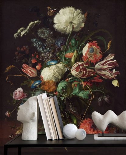 papier peint mural d'art appelé Vase of Flowers de Jan Davidsz de Heem pour les chambres, les salons et les salles à manger