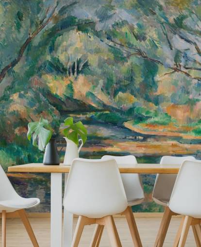 papier peint d'art appelé The Brook de Paul Cezanne pour les chambres et les salons papier peint d'art appelé The Brook de Paul Cezanne pour les chambres et les salons