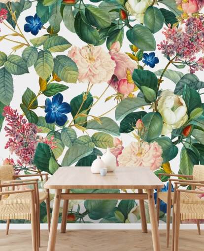 floral wall mural called Garden of Eden III by Burcu Korkmazyurek for bedrooms, hallways and living rooms floral wall mural called Garden of Eden III by Burcu Korkmazyurek for bedrooms, hallways and living rooms