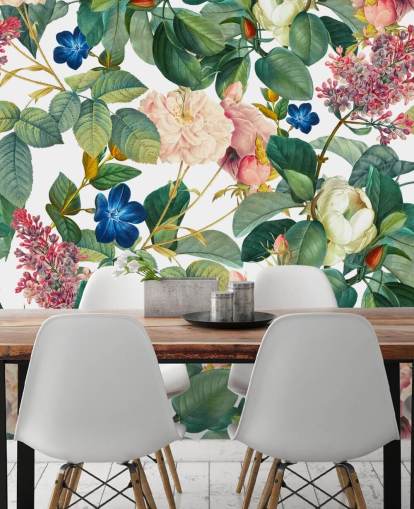 Blumenwandbild namens Garden of Eden III von Burcu Korkmazyurek für Schlafzimmer, Flure und Wohnzimmer