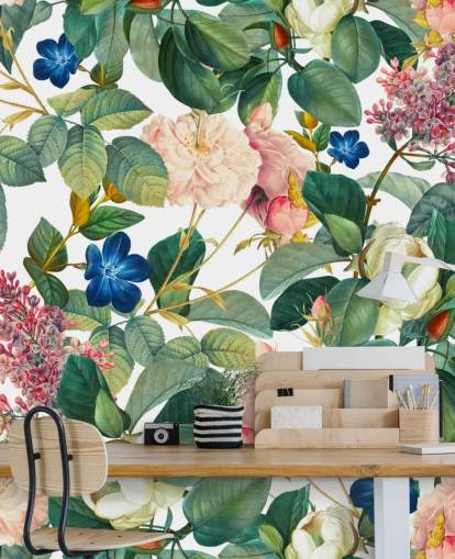 floral wall mural called Garden of Eden III by Burcu Korkmazyurek for bedrooms, hallways and living rooms floral wall mural called Garden of Eden III by Burcu Korkmazyurek for bedrooms, hallways and living rooms