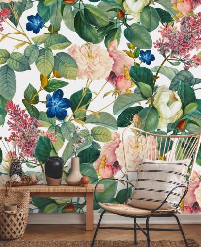 mural de pared floral llamado Garden of Eden III de Burcu Korkmazyurek para dormitorios, pasillos y salas de estar