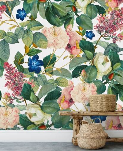 mural de pared floral llamado Garden of Eden III de Burcu Korkmazyurek para dormitorios, pasillos y salas de estar