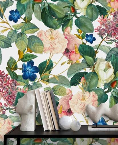 blomsterveggmaleri kalt Garden of Eden III av Burcu Korkmazyurek for soverom, ganger og stuer