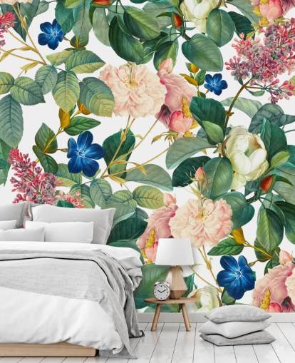 blomsterveggmaleri kalt Garden of Eden III av Burcu Korkmazyurek for soverom, ganger og stuer blomsterveggmaleri kalt Garden of Eden III av Burcu Korkmazyurek for soverom, ganger og stuer
