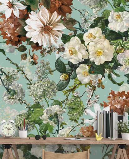 Blumenwandbild Midnight Garden XIII von Burcu Korkmazyurek für Wohn- und Schlafzimmer