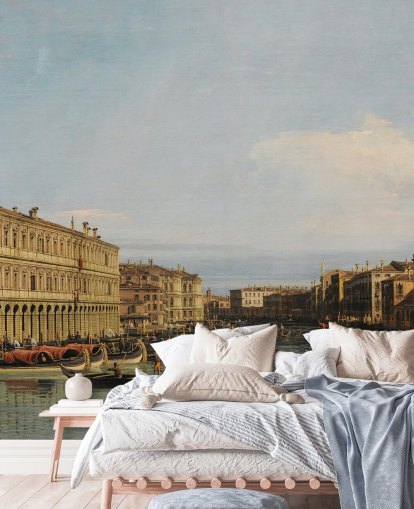 kunsttapet veggmaleri kalt Venezia Grand Canal av Canaletto den yngre