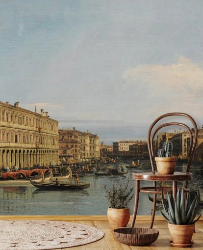 fine art wallpaper mural called Venice Grand Canal by Canaletto the Younger