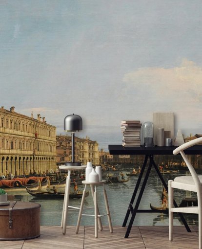 mural de papel de parede de belas artes chamado Grande Canal de Veneza, de Canaletto the Younger mural de papel de parede de belas artes chamado Grande Canal de Veneza, de Canaletto the Younger