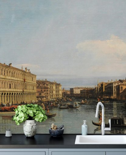 fine art wallpaper mural called Venice Grand Canal by Canaletto the Younger fine art wallpaper mural called Venice Grand Canal by Canaletto the Younger