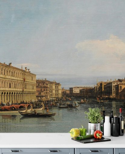 mural de papel de parede de belas artes chamado Grande Canal de Veneza, de Canaletto the Younger mural de papel de parede de belas artes chamado Grande Canal de Veneza, de Canaletto the Younger