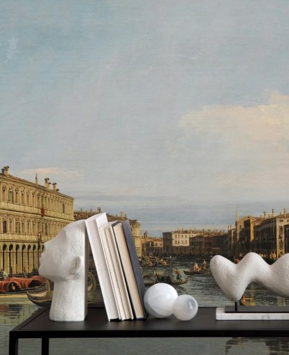 mural de papel pintado de bellas artes llamado Gran Canal de Venecia de Canaletto the Younger