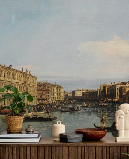 Kunsttapete mit dem Titel Canal Grande in Venedig von Canaletto dem Jüngeren