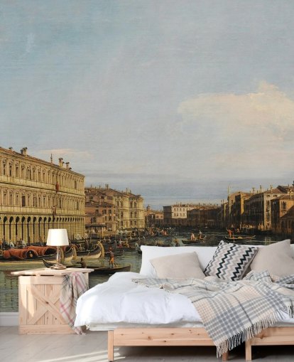 mural de papel pintado de bellas artes llamado Gran Canal de Venecia de Canaletto the Younger